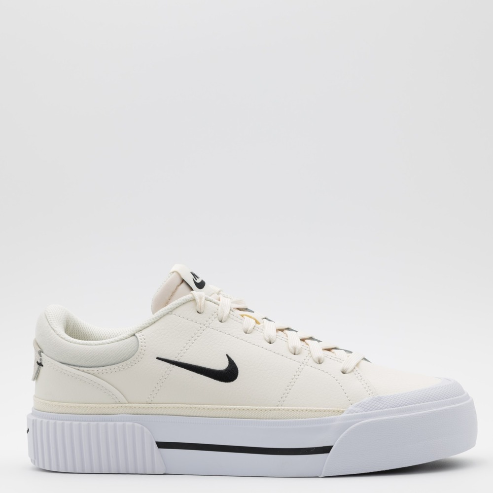 Nike Women's Court Legacy Lift Platform Low Top‎ Shoes Ivory/White Size 9.5 - Picture 2 of 9